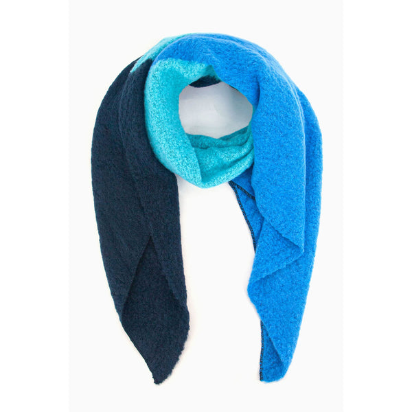 Nora Heavyweight Scarf - Blue/Navy