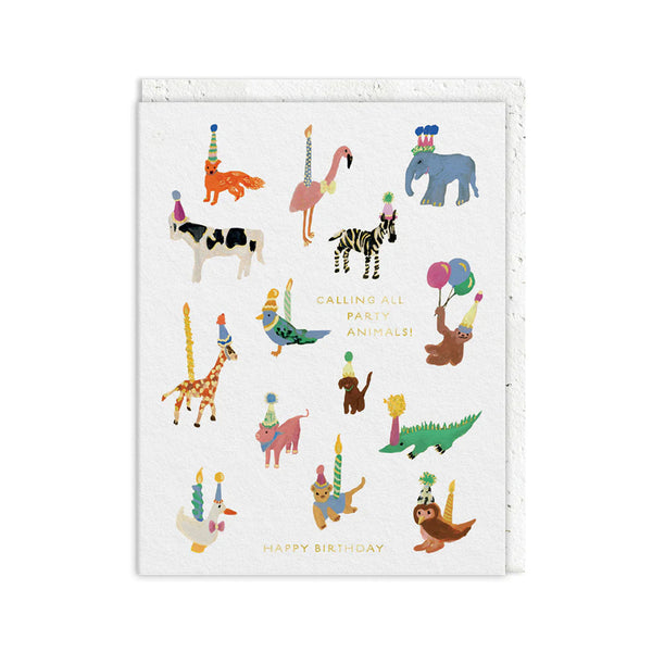 Party Animals Birthday Card