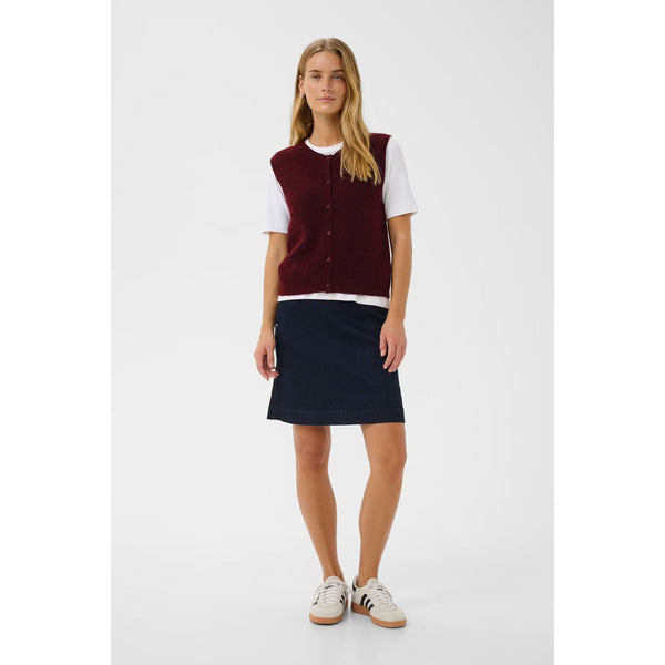 Pimira Knitted Vest - Tawny Port