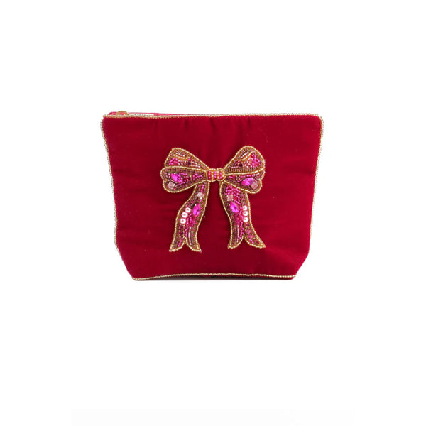 Pink Bow Small Pouch