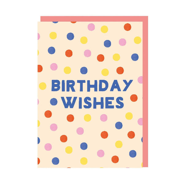 Polka Dots Birthday Wishes Card