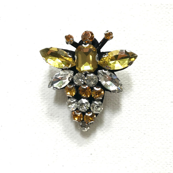 Queen Bee Brooch - Yellow