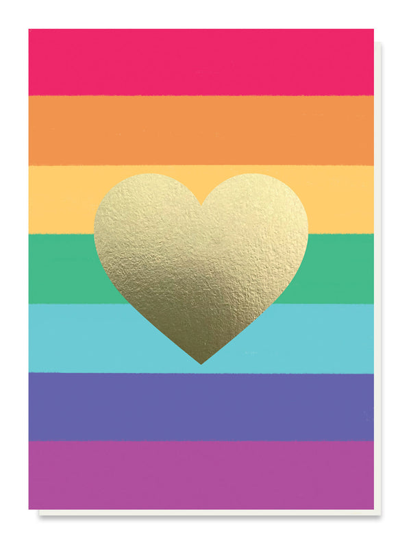 Rainbow Heart Card