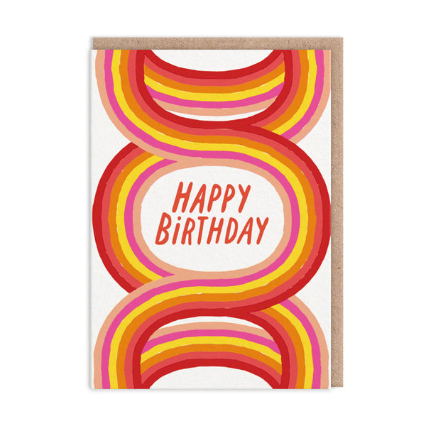 Rainbow Loops Happy Birthday Card