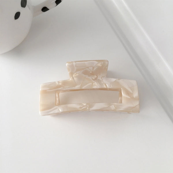 Resin Claw Hair Clip - Cream