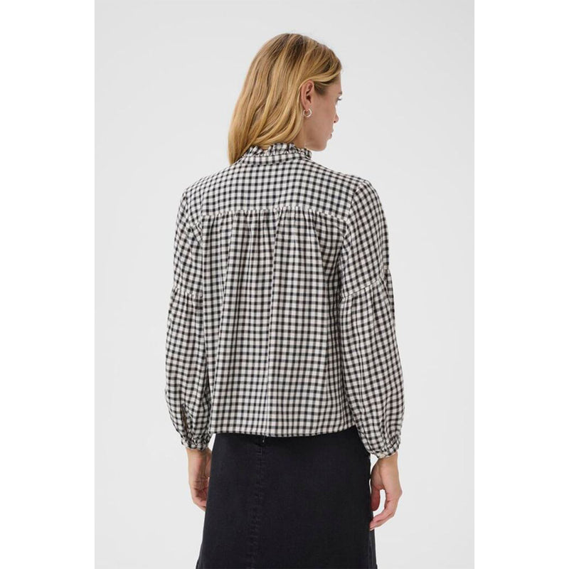 Samilla Shirt - Dark Navy Mini Check