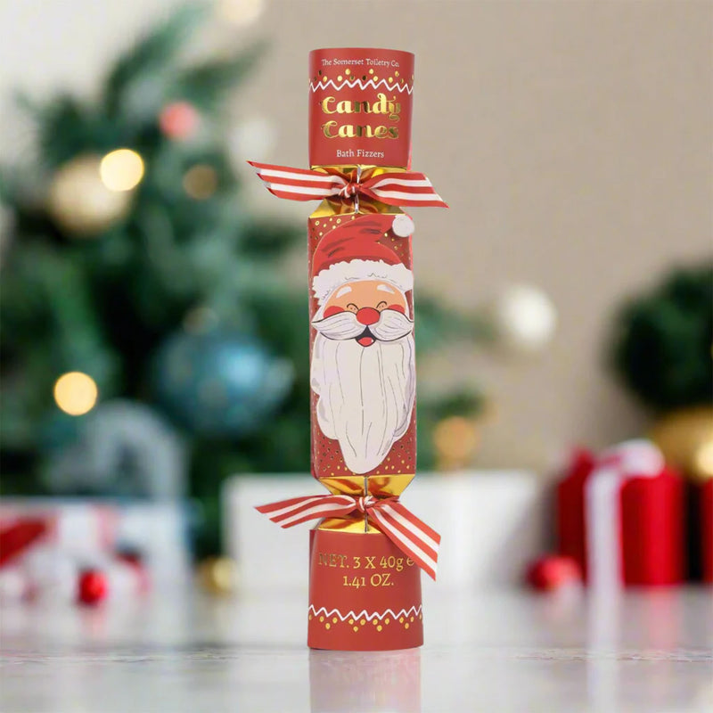 Santa Bath Fizzers - Candy Cane