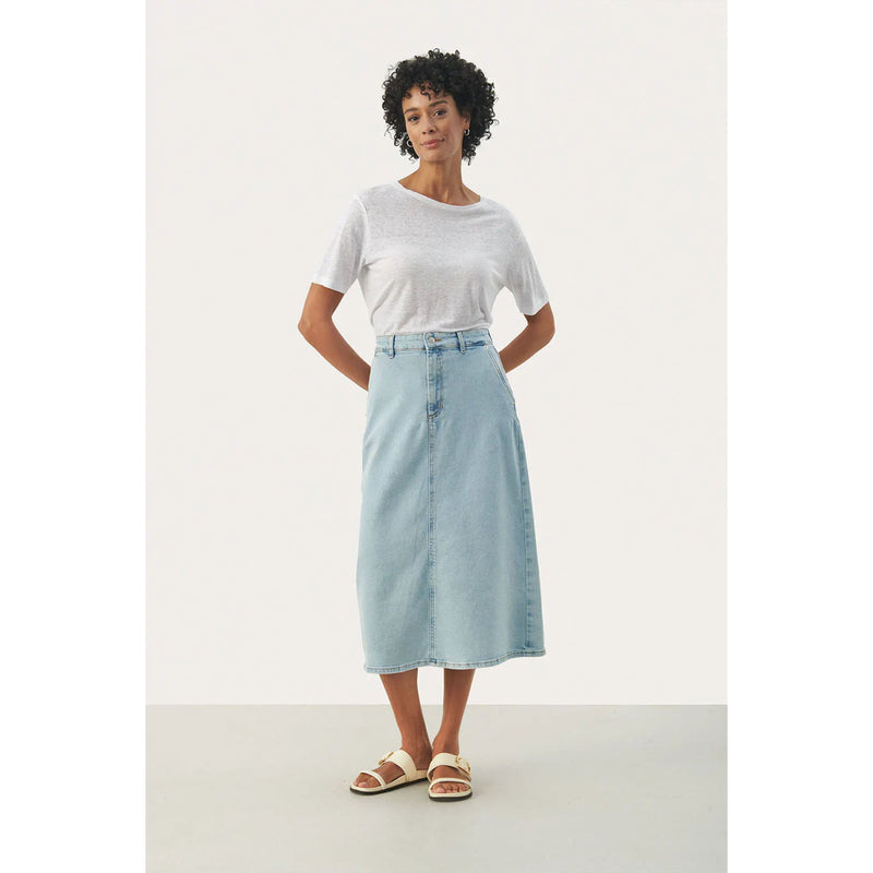 Siya Skirt - Light Blue Denim