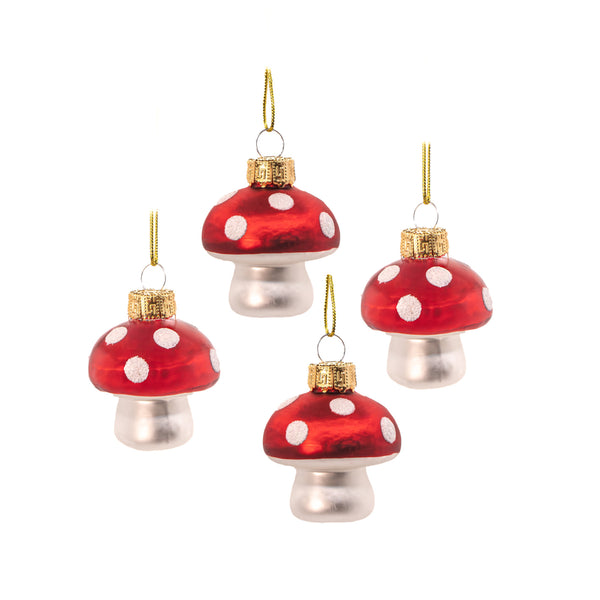 Small Mushroom Shaped Baubles