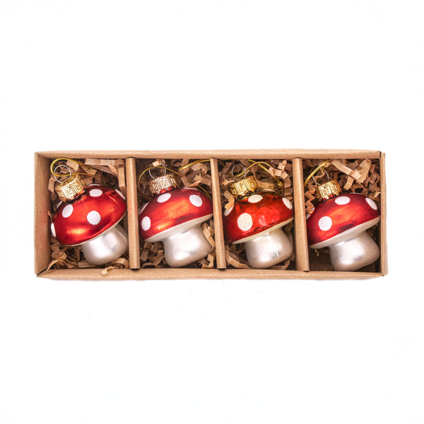 Small Mushroom Shaped Baubles