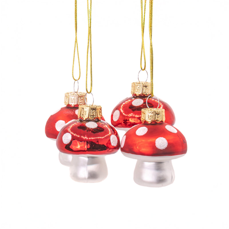 Small Mushroom Shaped Baubles