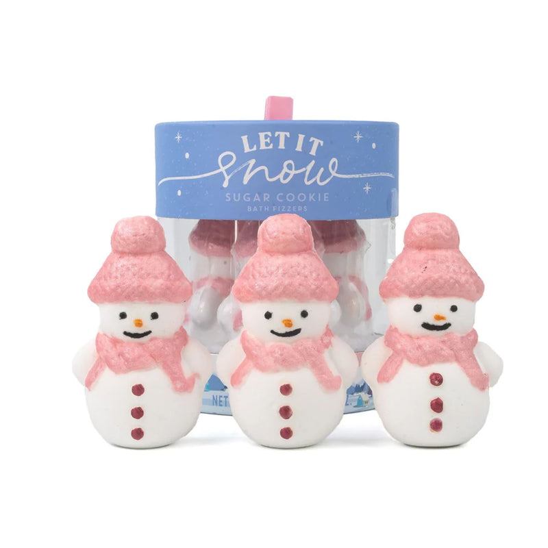 Snowman Sugar Cookie Bath Fizzers