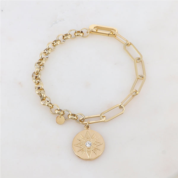 Solid Sun Bracelet - Gold