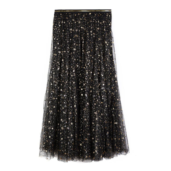 Starburst Tulle Skirt - Gold