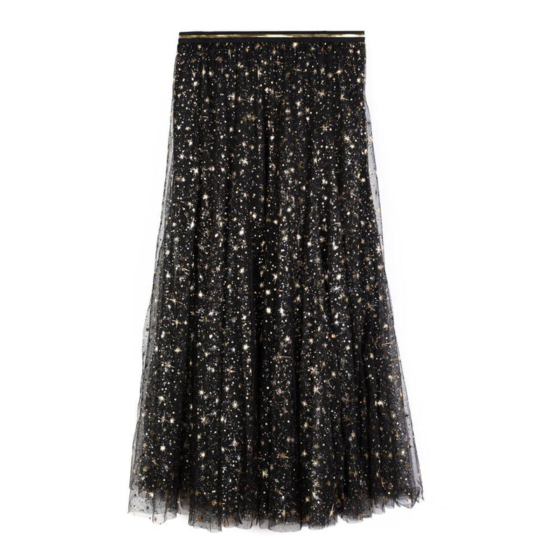 Starburst Tulle Skirt - Gold