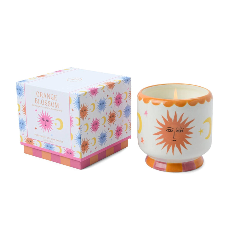 Adopo Sun Ceramic Boxed Candle - Orange Blossom