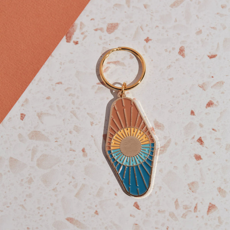 Sun & Sea Enamel Keyring