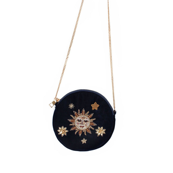 Sun & Stars Round Bag - Navy