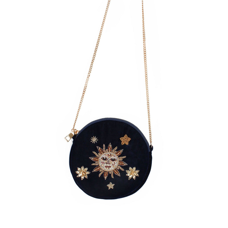 Sun & Stars Round Bag - Navy