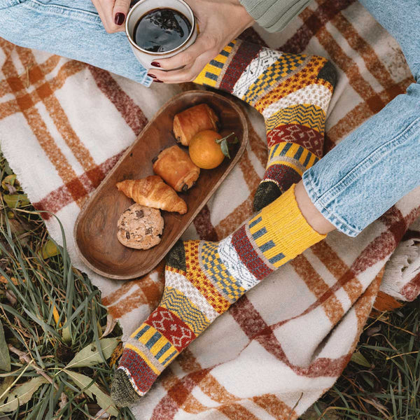 Svea Socks - Yellow