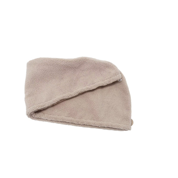 Taupe Infused Hair Turban - Coconut Oil