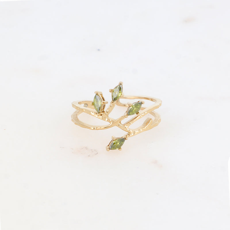 Thorn Ring - Green Zirconium