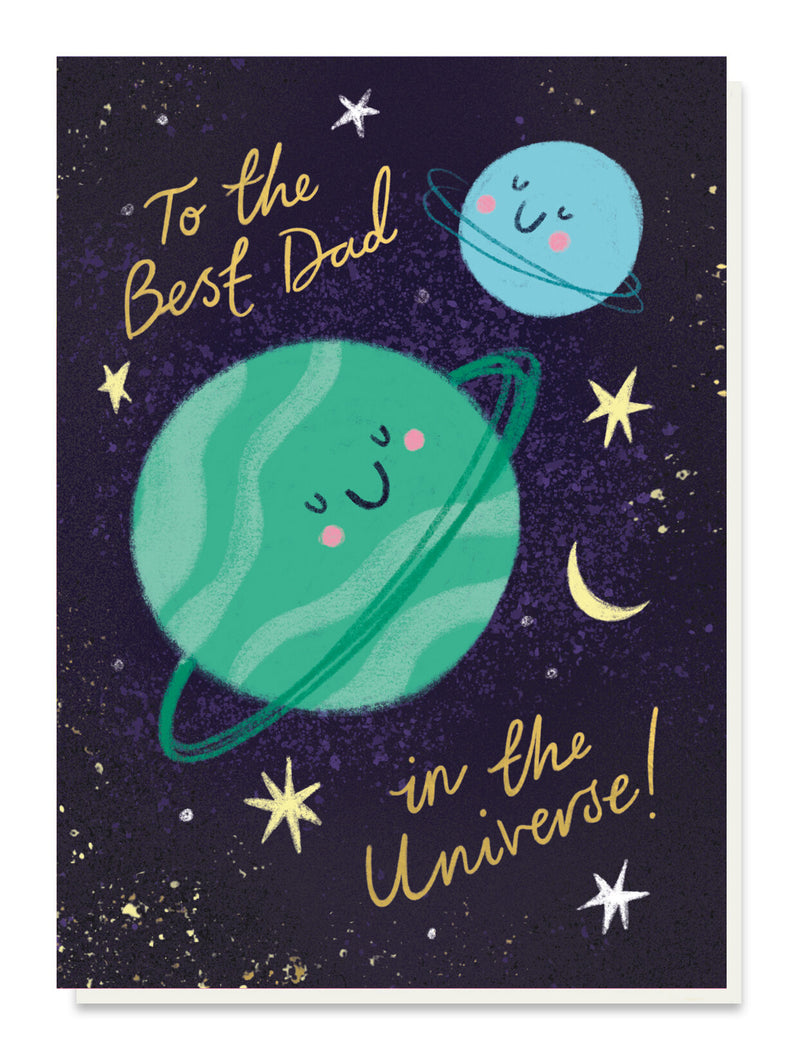 To The Best Dad In The Universe Card