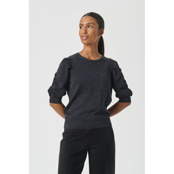 Varaia Knitted Top - Dark Navy