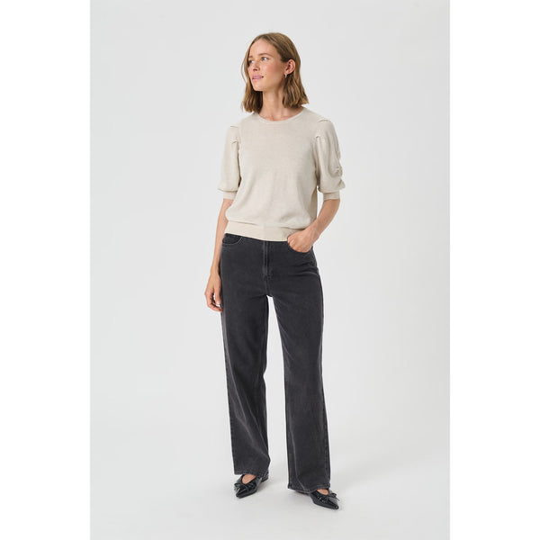 Varaia Knitted Top - Whitecap Gray