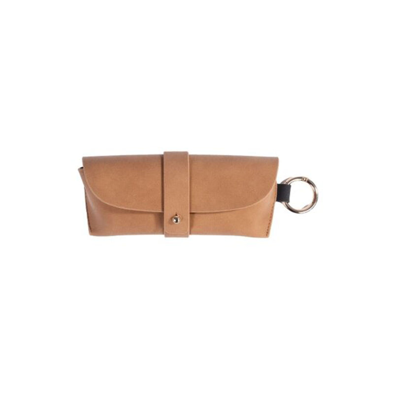 Vegan Leather Glasses Case - Light Brown
