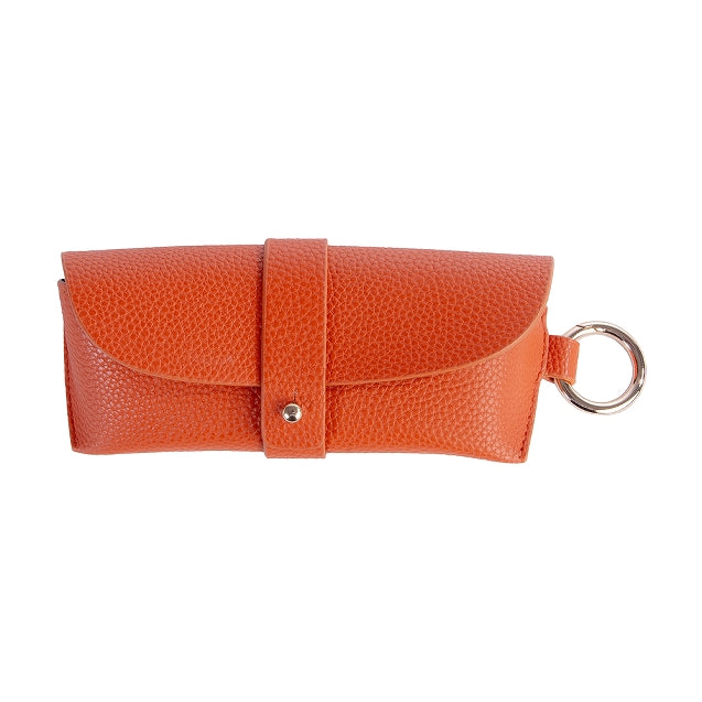 Vegan Leather Glasses Case - Orange