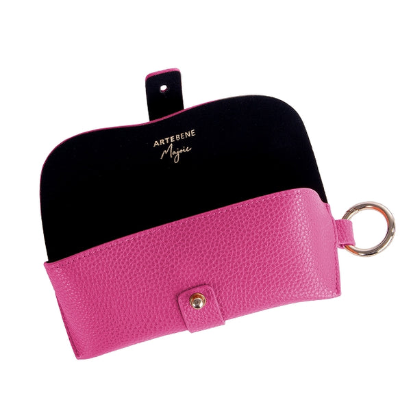 Vegan Leather Glasses Case - Pink