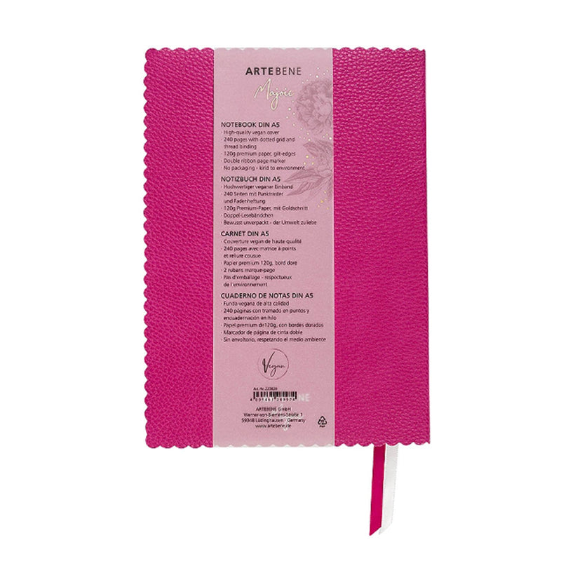 Vegan Leather Notebook - Think Pink