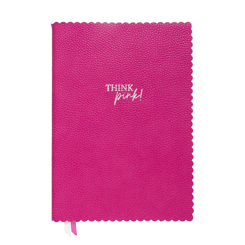 Vegan Leather Notebook - Think Pink