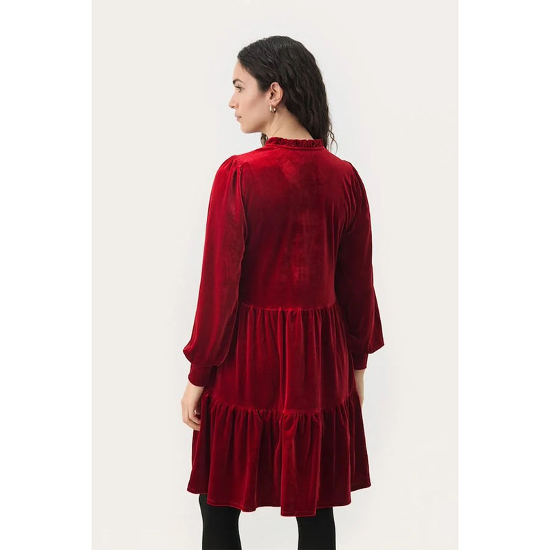 Viggase Dress - Rhythmic Red