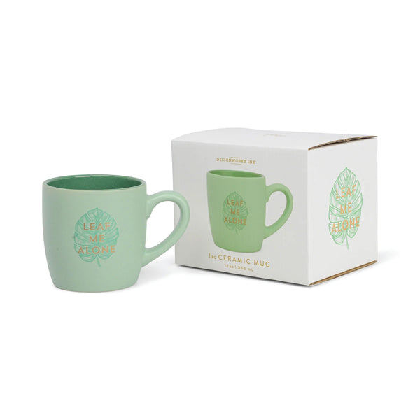 Vintage Sass Boxed Mug - Leaf Me Alone