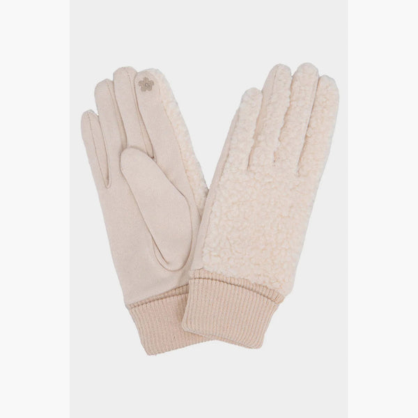 Winnie Fleece Gloves - Cream