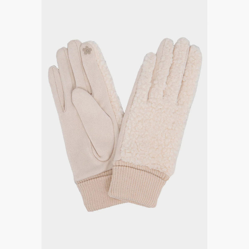 Winnie Fleece Gloves - Cream
