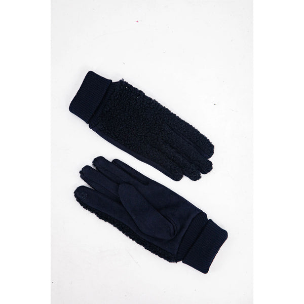 Winnie Fleece Gloves - Navy Blue