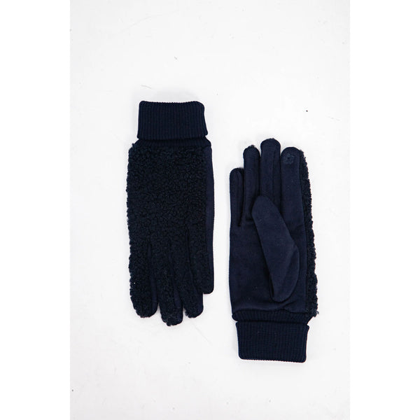 Winnie Fleece Gloves - Navy Blue