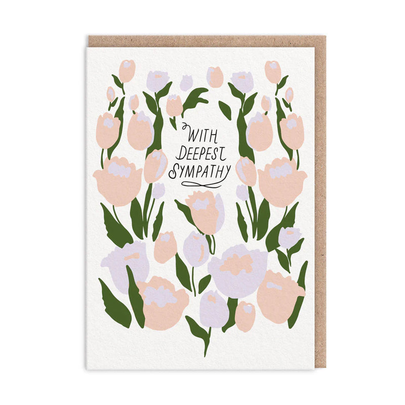 With Deepest Sympathy Floral Card
