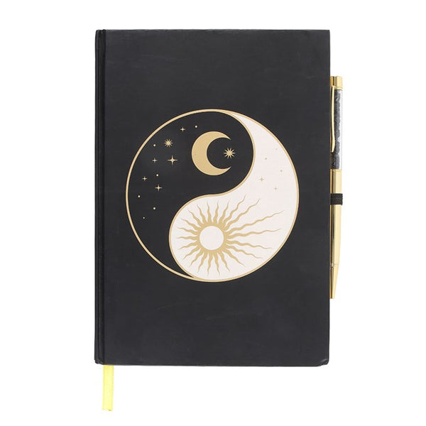 Yin Yang Journal With Obsidian Pen