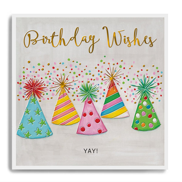 "Birthday Wishes" Party Hats Card - Hemels