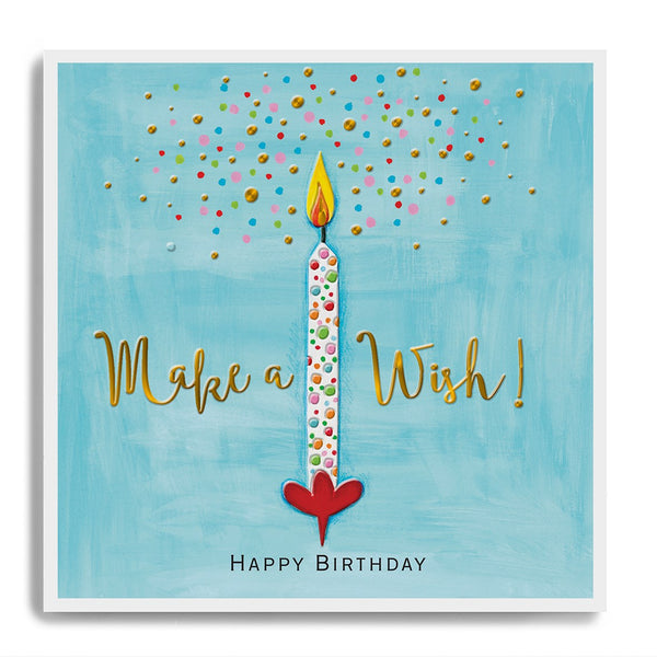 "Happy Birthday Make a Wish" Candle Card - Hemels