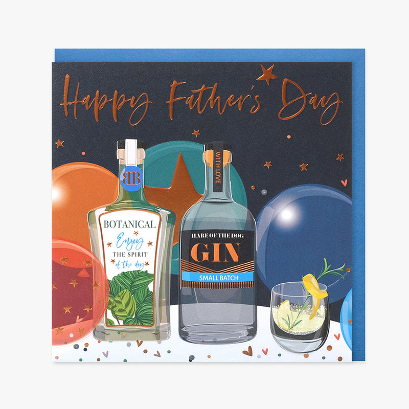 Happy Father's Day Gin Bottles Card