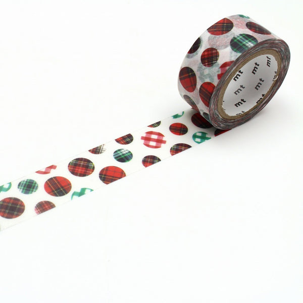 Christmas Check Dot Washi Tape - Hemels
