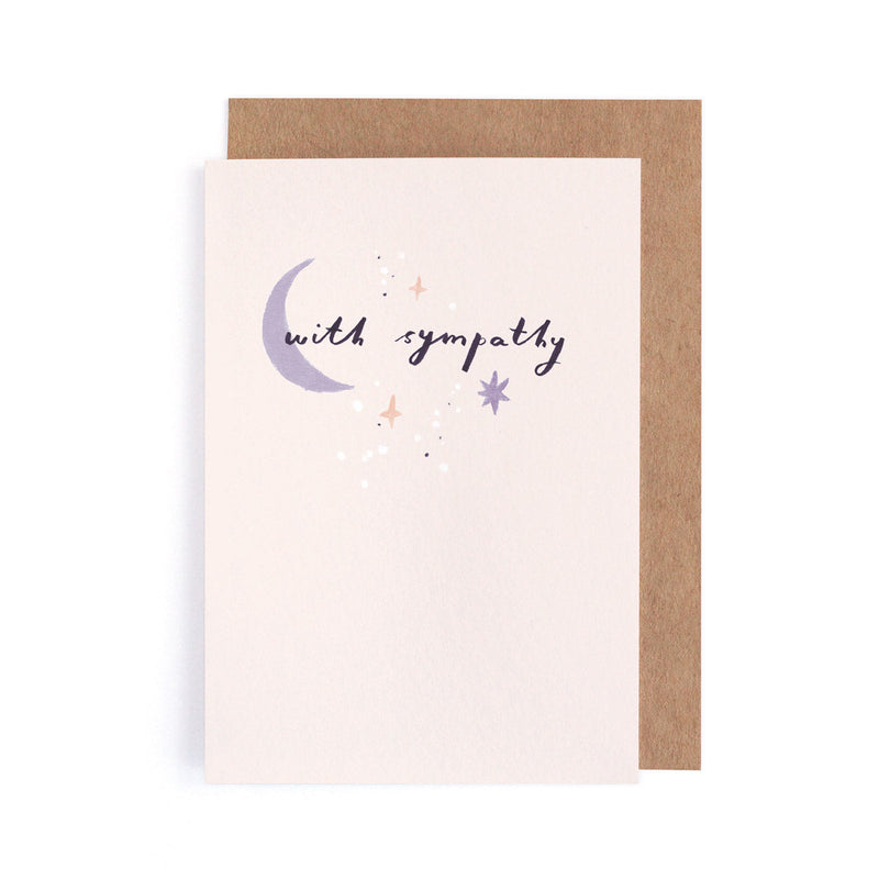 Moon Sympathy Card