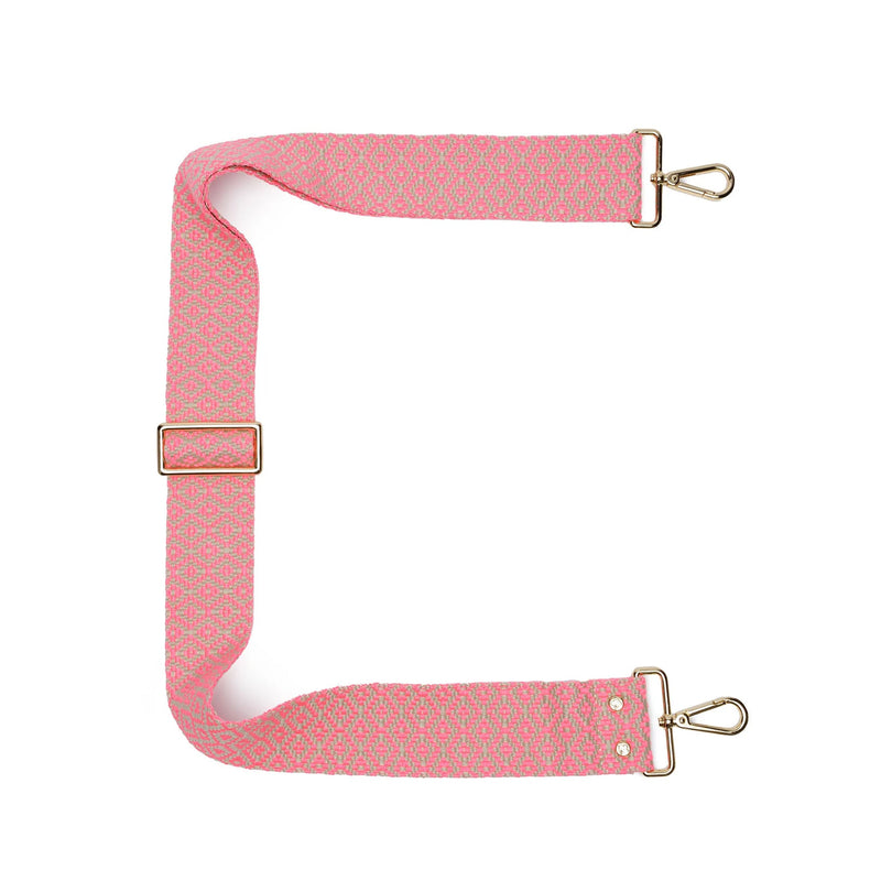 Pink Knitted Diamond Strap