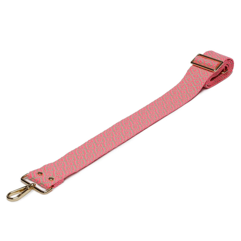 Pink Knitted Diamond Strap