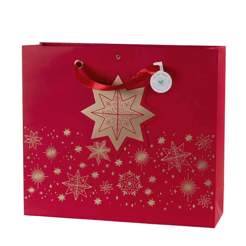 Red Christmas Star Gift Bag